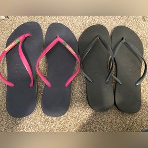 Lot of 2. EUC Havaianas flip flops